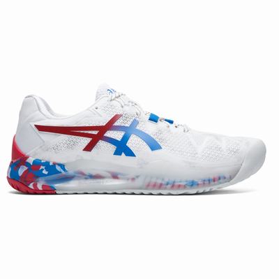 Női Asics Gel-Resolution 8 Retro Tokyo Teniszcipő AS3470865 Fehér/Titán